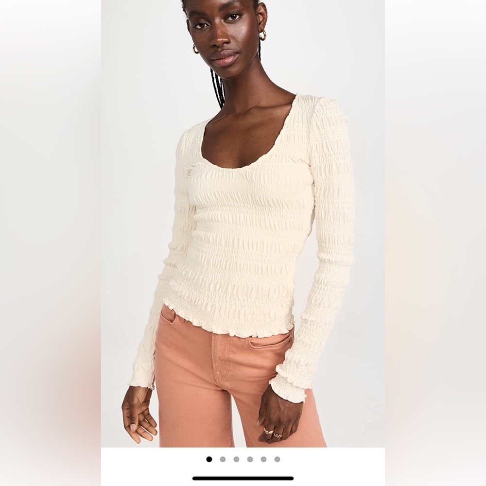 Frame Smocked long sleeve top. Bought and to late to return.